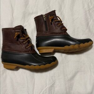 Sperry Youth Brown and Black Saltwater Boots